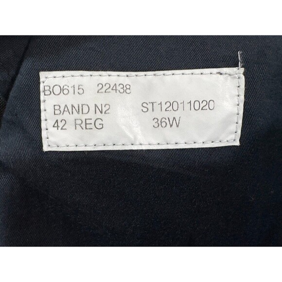 Band of Outsiders Mens Gray Wool Trousers Dress Pants Sz 4 (34?) USA Altered - Picture 8 of 10